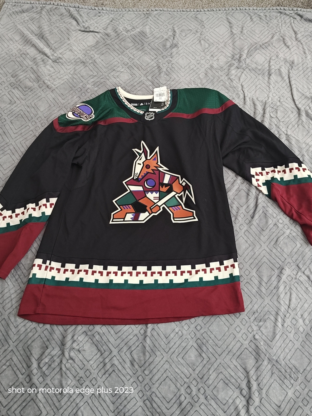 Adidas Arizona Coyotes NHL Hockey Jersey - Black Size 52 NWT $180